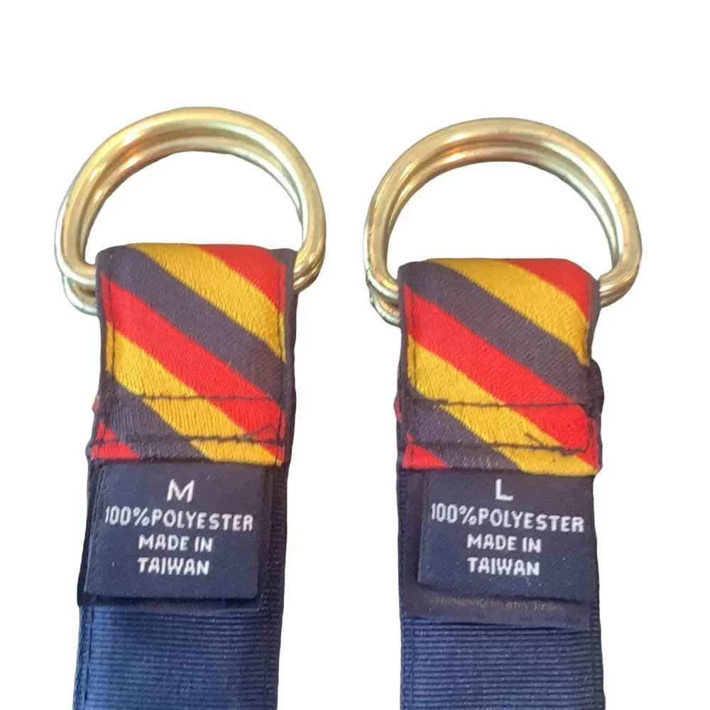 2 Brooks Brothers Adjustable Boys Belts, Classic Preppy Style, Large Medium